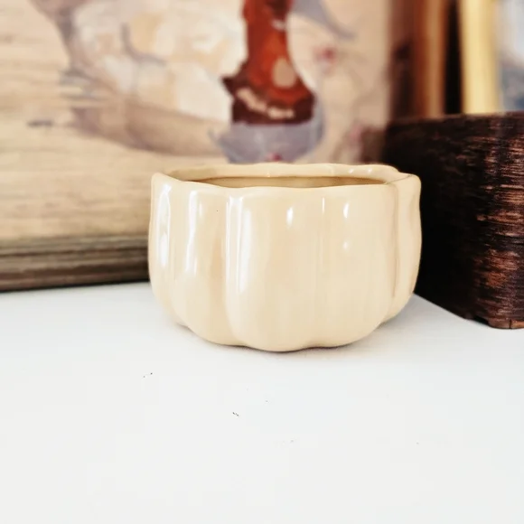 Pumpkin Ceramic Decorative Bowl - Picture 1 of 3